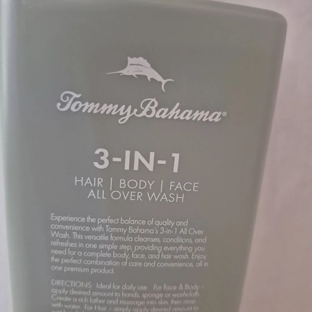 Tommy Bahama 3-in-1 All Over Wash Sandalwood Special Edition Body Hair Face...